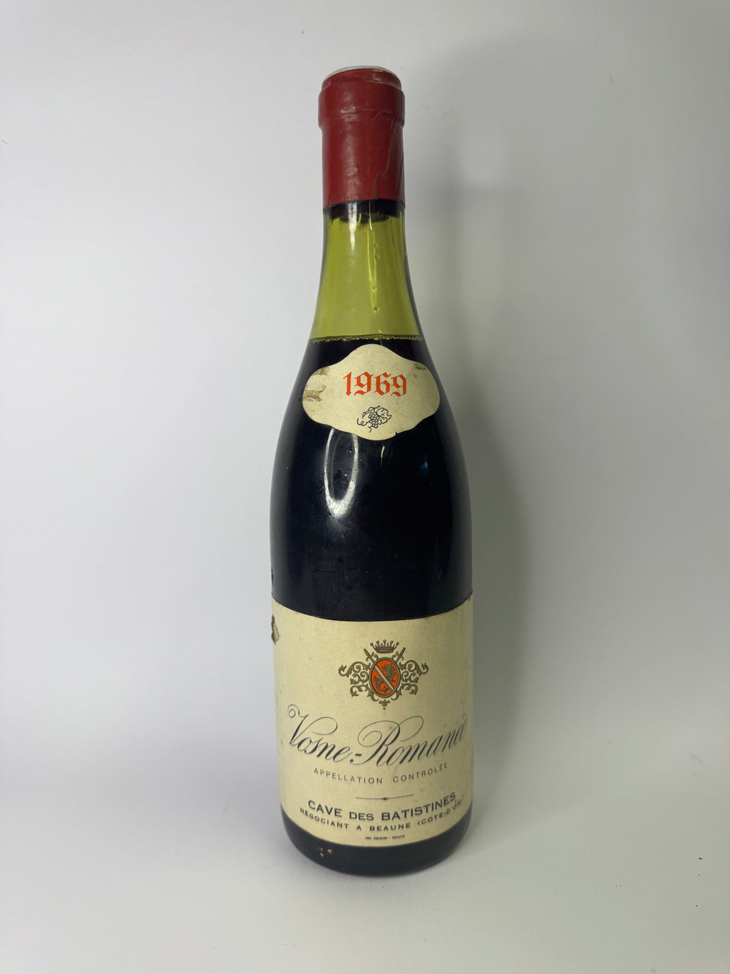 Bouteille de vin Vosne-Romanée 1969 – Cave des batistines