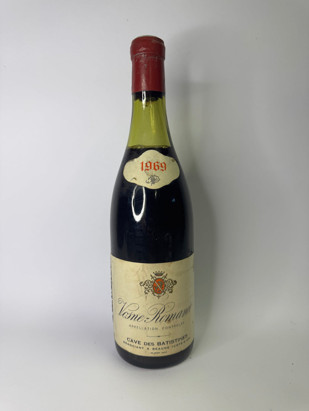 Bouteille de vin Vosne-Romanée 1969 – Cave des batistines