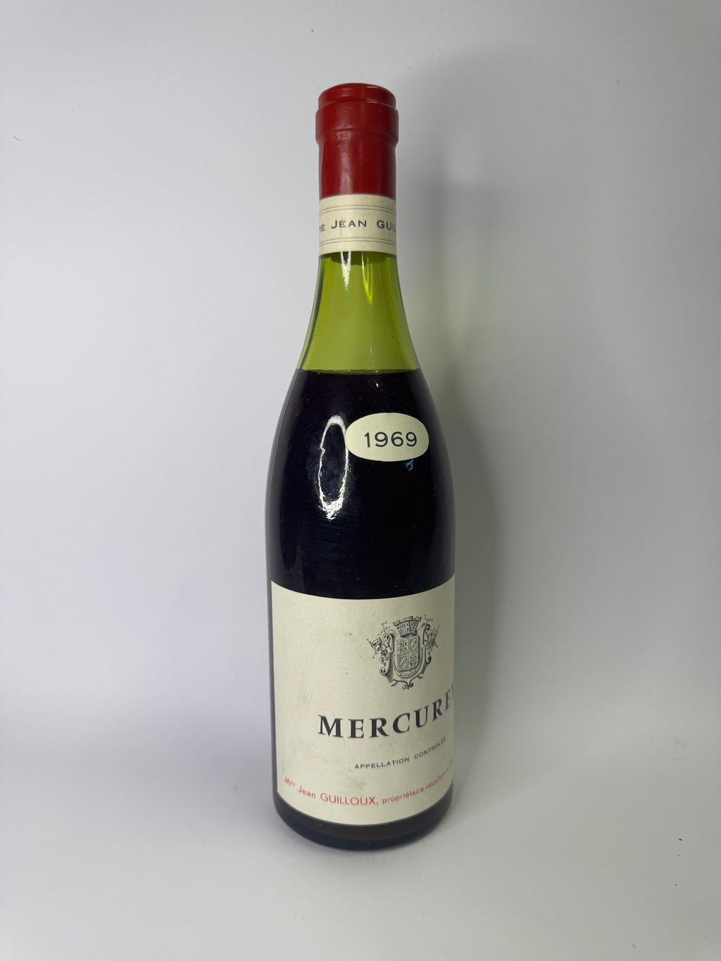 Bouteille de vin Mercurey 1969 – Jean Guilloux