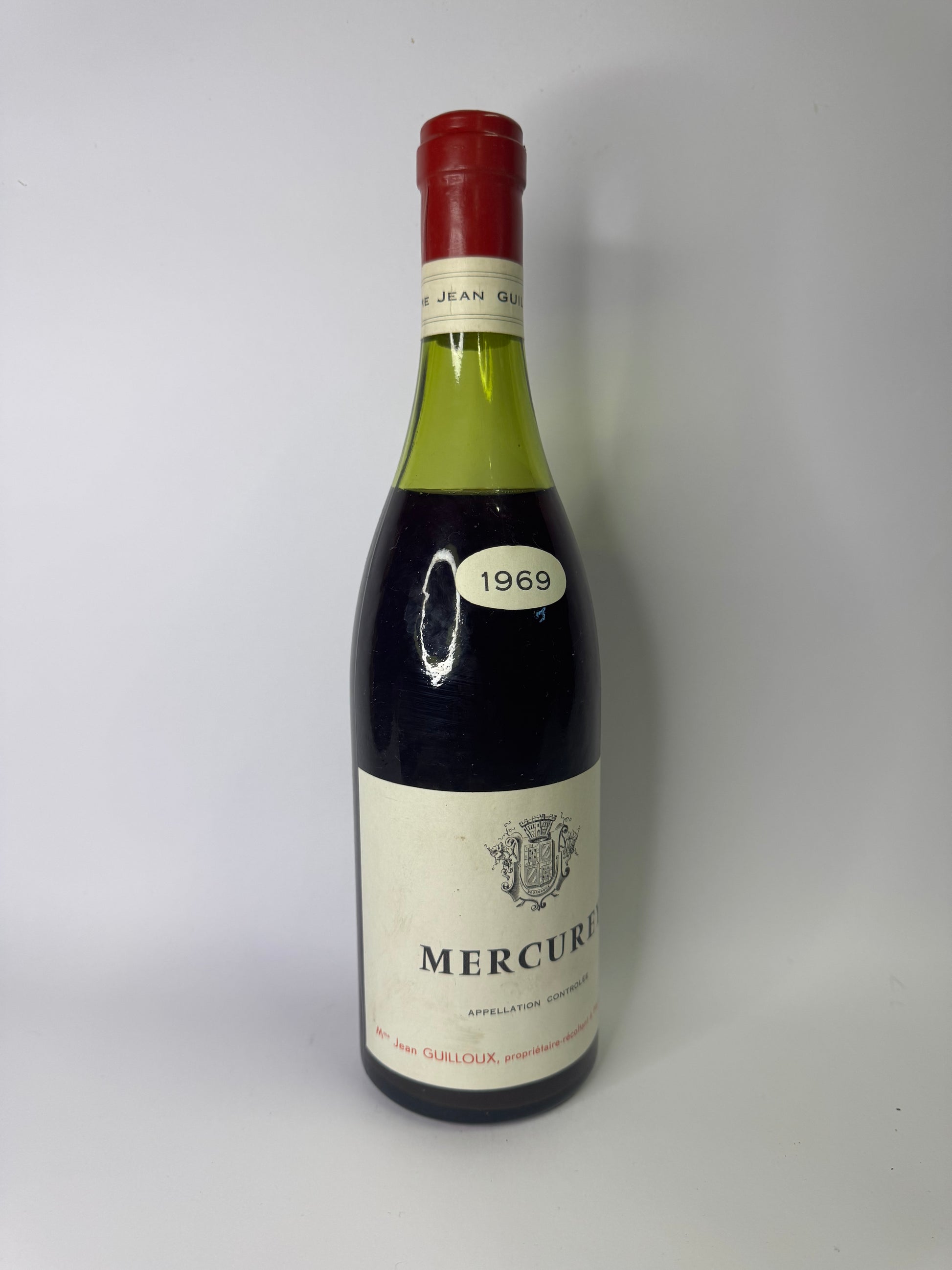 Bouteille de vin Mercurey 1969 – Jean Guilloux