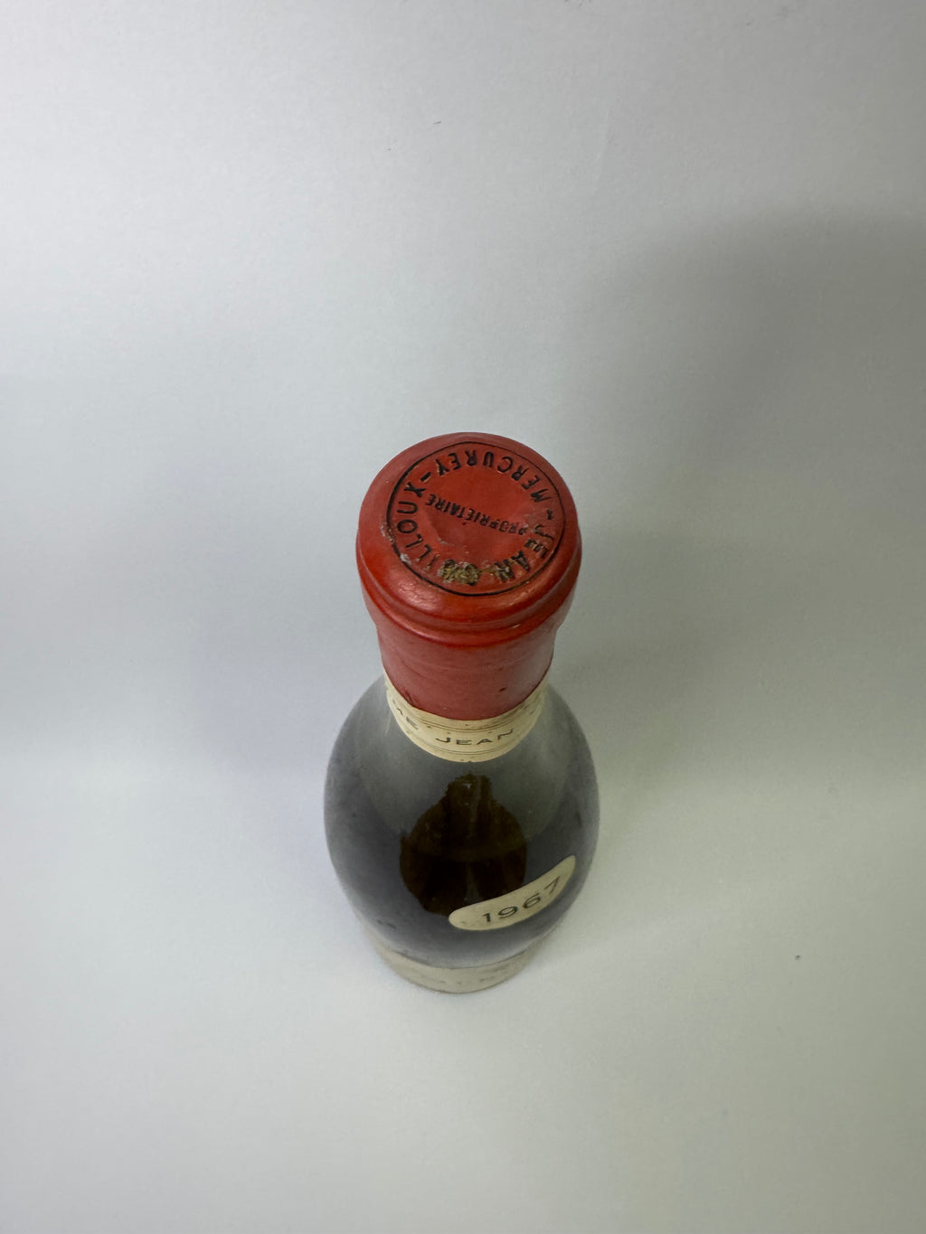 Bouteille de vin Mercurey 1967 – Jean Guilloux