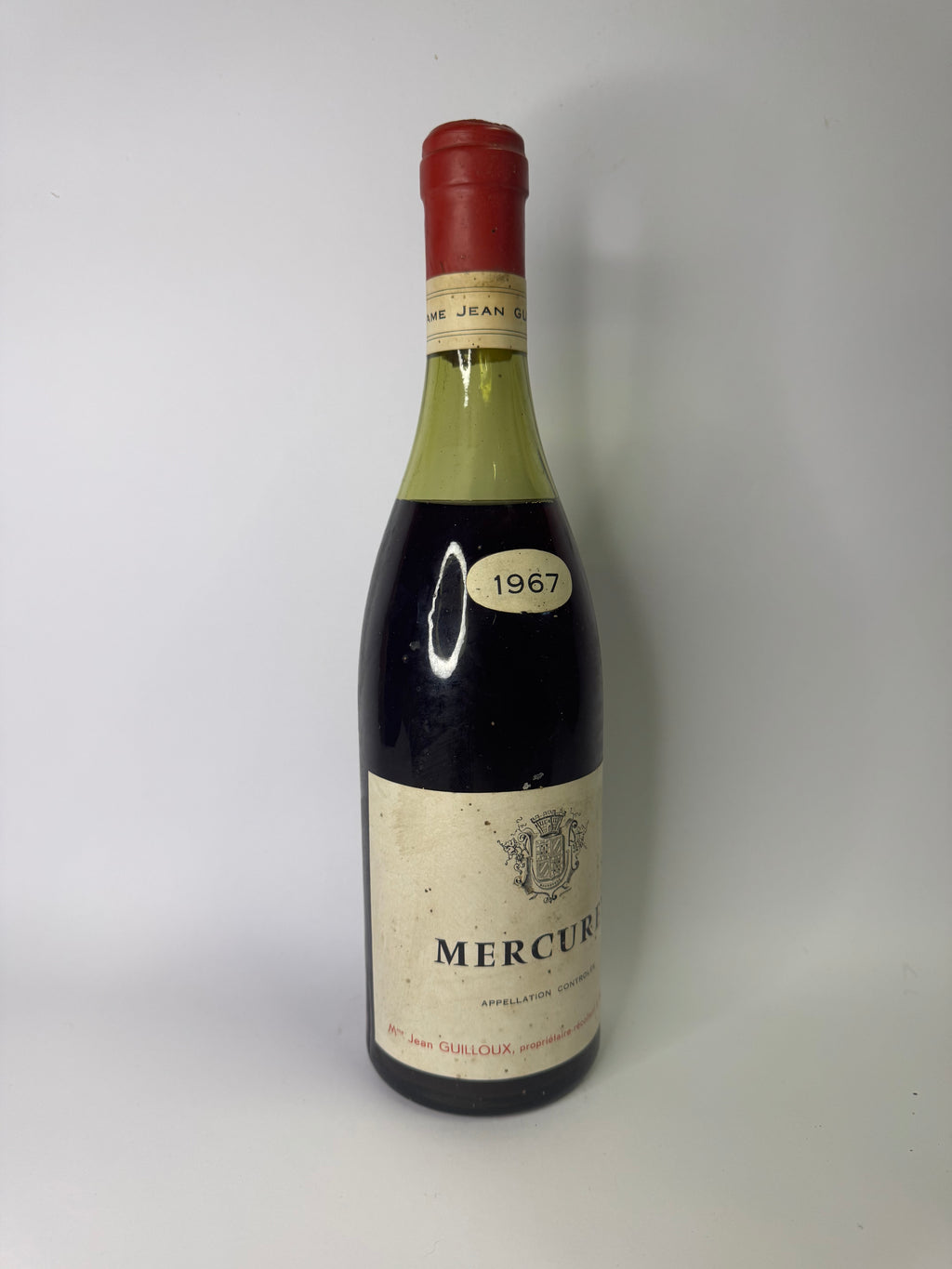 Bouteille de vin Mercurey 1967 – Jean Guilloux