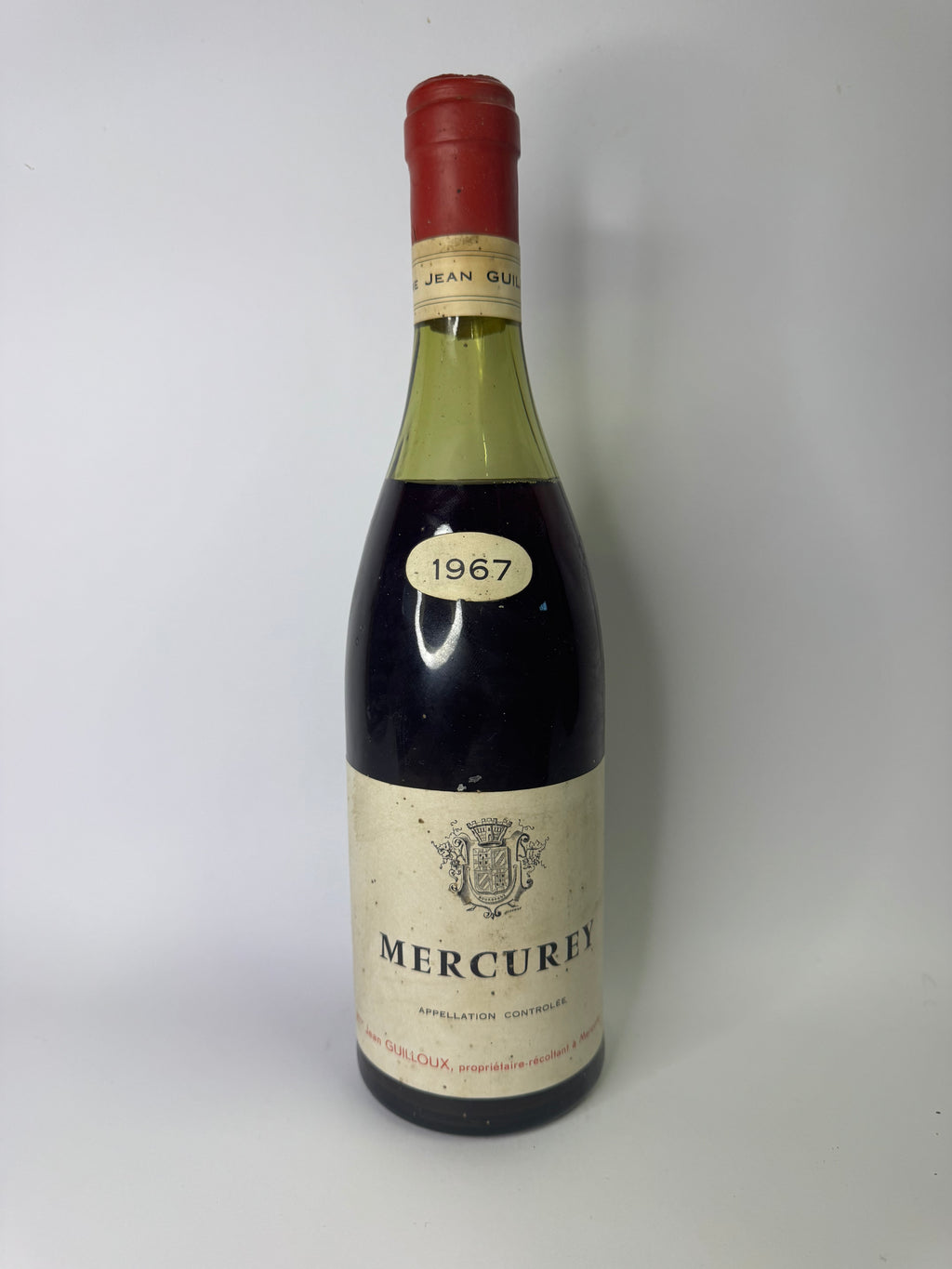 Bouteille de vin Mercurey 1967 – Jean Guilloux