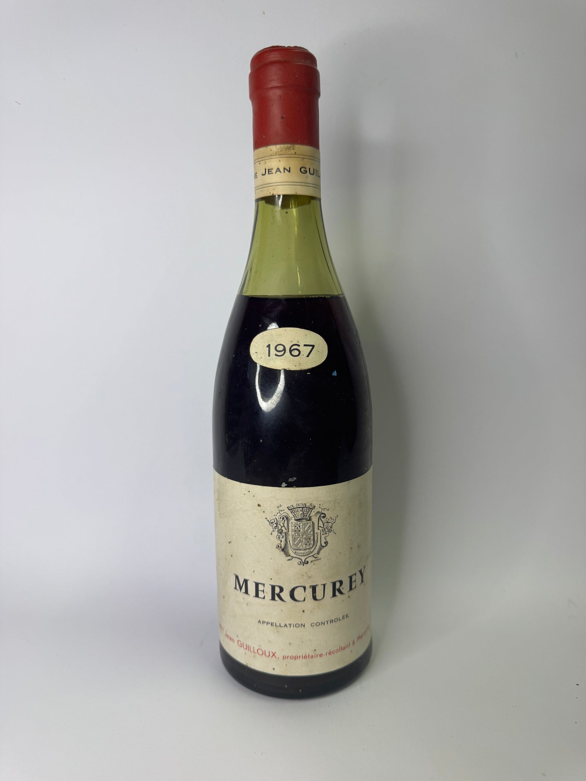 Bouteille de vin Mercurey 1967 – Jean Guilloux