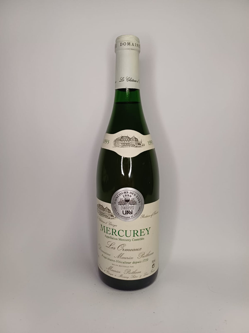 Bouteille de vin Mercurey 1993 – Domaine Maurice Protheau Vinaé